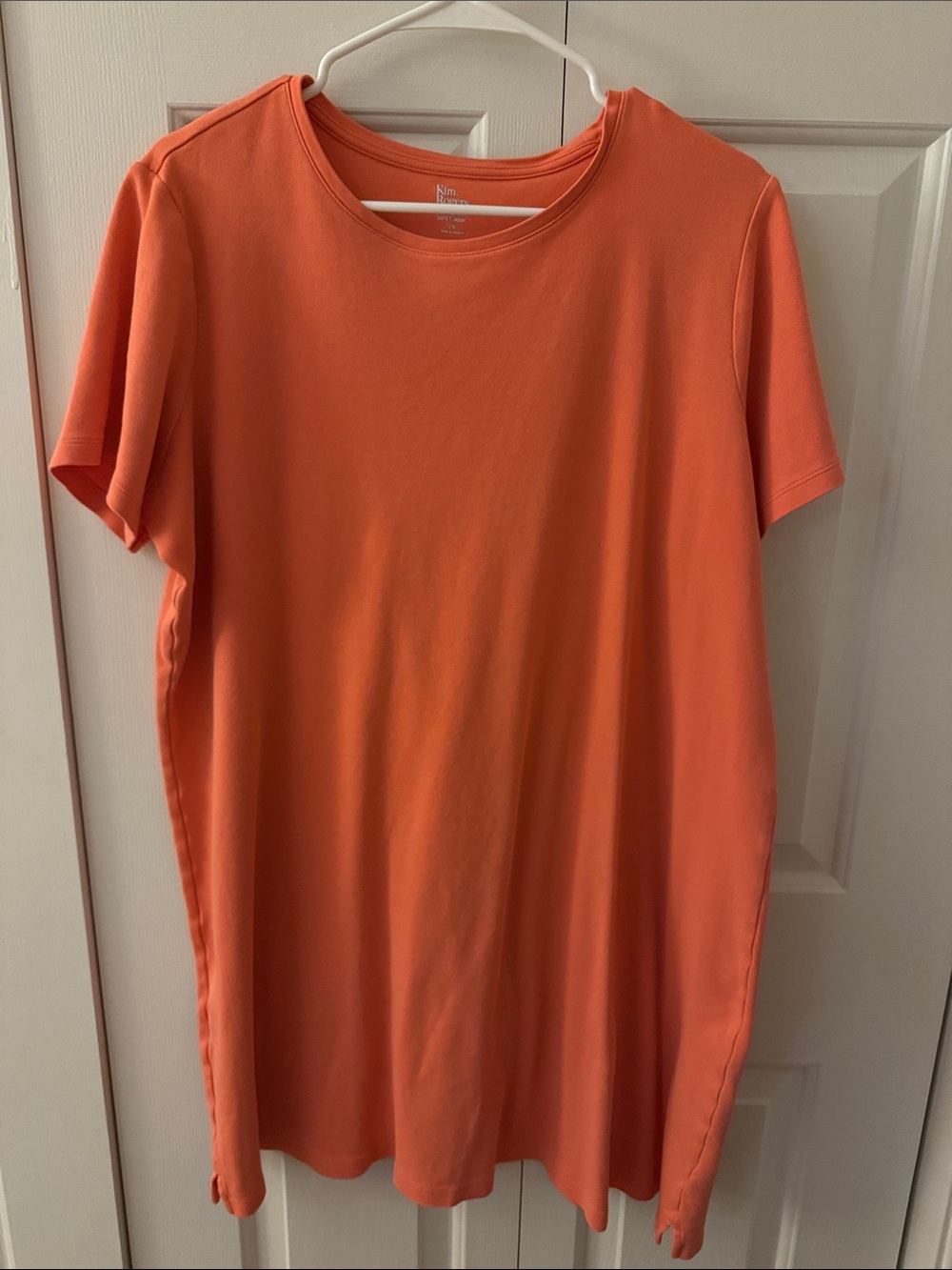 Kim Rogers Orange Short Sleeve Crew Neck Tee